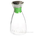 Nắp gỗ tre tự nhiên chịu nhiệt Ấm trà thủy tinh carafe